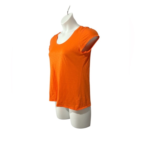NWOT, Cynthia Rowley, Pima Cotton T-shirt, Large, Orange - Picture 5 of 8